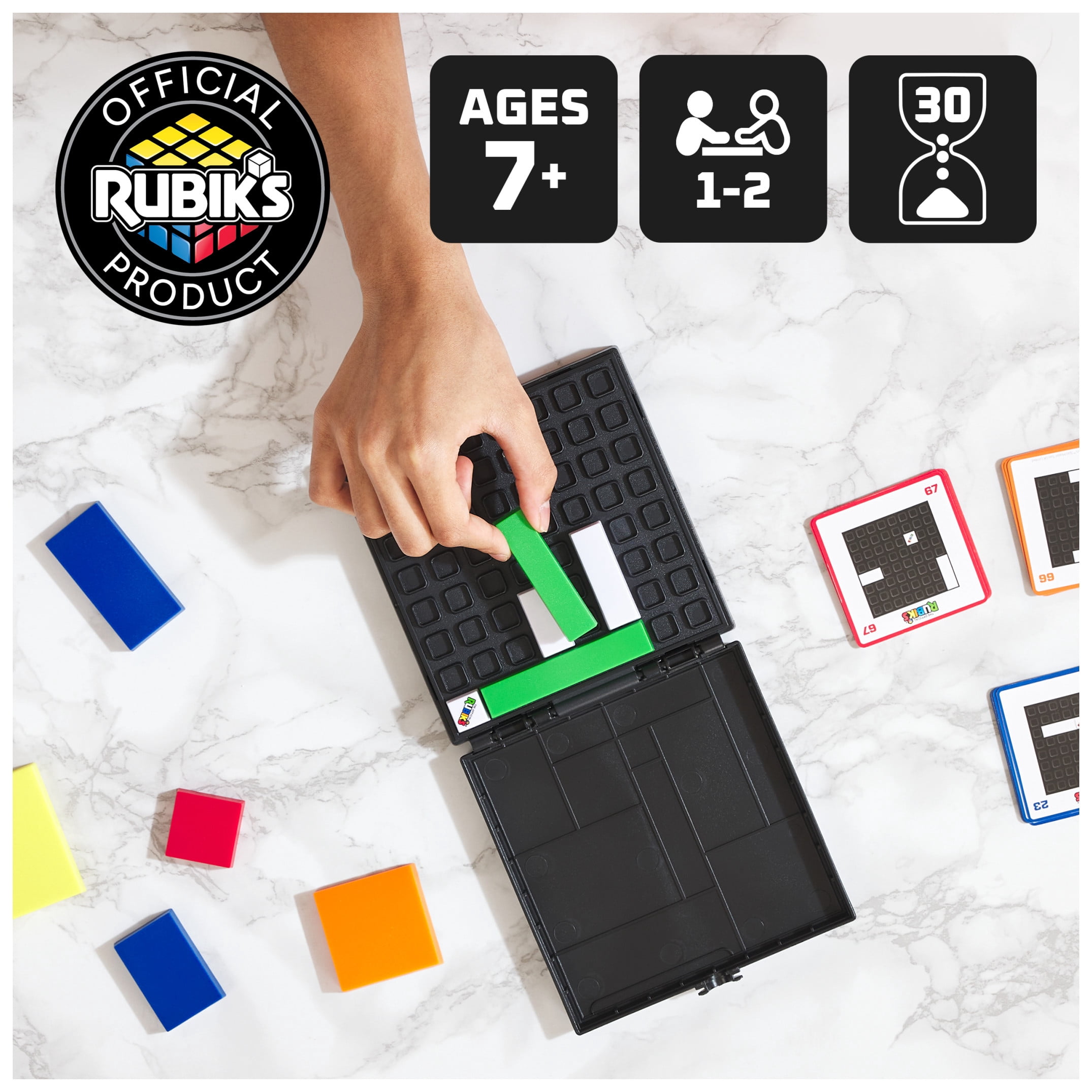Rubik’s Cube Gridlock, Problem-Solving Puzzle Game for Adults & Kids Ages 7+