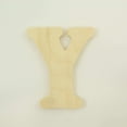 thumbnail image 1 of Package of 1, 6 Inch X 3/4" Thickness Baltic Birch Wood Letter Y in The Goudy Heavy Font, Thick, Upper Case for Art & Craft Project, Made in USA, 1 of 4
