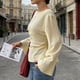 thumbnail image 5 of Xuyuer Long Sleeve Shirts for Women Business Casual Round Neck Tops Fall Fashion Clothes Workout Plus Size Teacher Winter Outfits 2025, 5 of 9