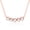 Rose Gold, variant on Decadence 14K Rose Gold Plated Sterling Silver 4mm Cubic Zirconia Bezel Set Bar 18" Necklace For Women