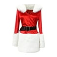 thumbnail image 7 of oqasdz Christmas Dresses for Women Adult Christmas Outfit with Belt Elegant Dress for Holiday Celebrations and Festive Events, 7 of 7