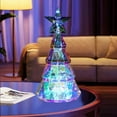 thumbnail image 2 of Adorno de Luz Navideña, Figura de Árbol de Navidad Colorida Alimentada por USB con Estrella, Centro de Mesa Hecho A Mano para Navidad, 2 of 5