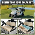 thumbnail image 4 of Renewold Golf Cart Seat Cover with Pockets Soft Breathable Quick Dry Golf Cart Towel Blanket Fits for EZGO Yamaha Club Cars and More 2 Person Seats, Beach Starfish Seashell Blue, 4 of 7