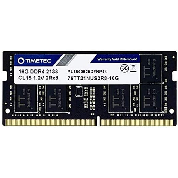Timetec 16GB DDR4 2133MHz PC4-17000 Non-ECC Unbuffered 1.2V CL15 2Rx8 Dual Rank 260 Pin SODIMM Portable Notebook PC