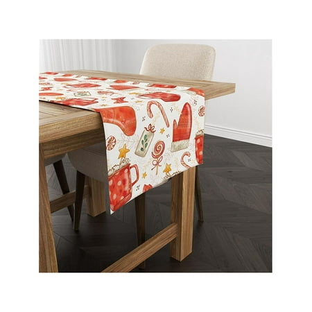 

Mixed Christmas Socks 40x140 Cm Velvet Runner