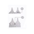 thumbnail image 2 of INSPIRAR CHIC Sujetadores deportivos sin costuras con almohadillas removibles para mujeres, tops de dormir, bras de yoga XXXL para talla 38A/B, color blanco, 2 of 3