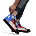 thumbnail image 4 of Puerto Rico High Top Canvas Shoes Sneakers Black Size 10, 4 of 7