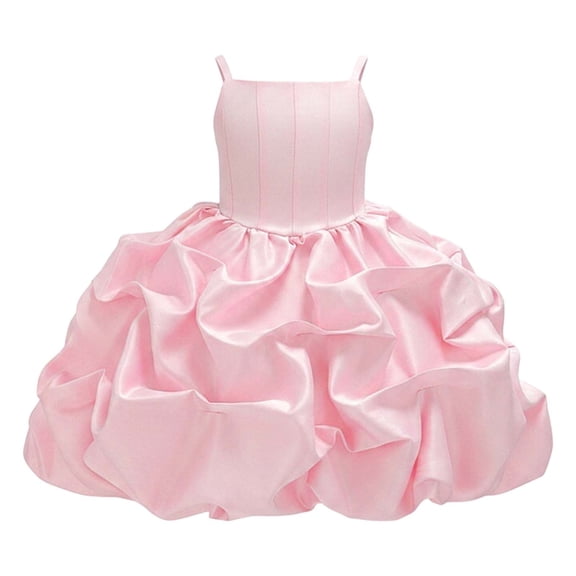 MEZZALL Sleeveless Elegant Girls Party Dress With Applique And Skirt Sparkling Bodice Fit Dreamy For Little Girls Versatile Dresses