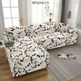 thumbnail image 3 of Geometric Floral Pattern Living Room Sofa Cover Printing Retro rative Cushion Cover Linen Sofa Cover Easy To Remove And Wash, 3 of 7