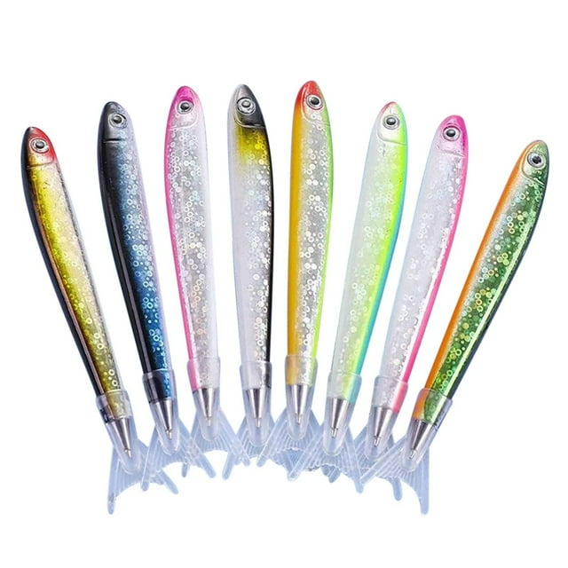 Clearance Sale 5ML Creative Fish Ballpoint Pen Stationery Decor Writing Click Pen Portable Signing Pen Portable Cute Multi-function for Men & Women, Professional, Executive Office, Nice Pens