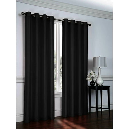 Jenner Solid Faux Silk Grommet Window Curtain Panel - All Sizes NEW ARIVAL SALE (84