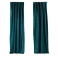 thumbnail image 5 of 3S Brother's Solid Luxury Matte Velvet Soft Curtains Set of 2 Panels Hanging Back Tap & Rod Pocket Home Décor Bedroom Kitchen Office Windows Room Darkering ( Azure-Cerulean-Celestial Blue-52"x108"), 5 of 6