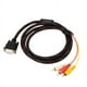 thumbnail image 5 of 2X Cable Adaptador, Cable RCA Cable de Audio RCA Cable VGA A AV Cable de Audio AV de 15 A 3 RCA Adaptador para HDTV PC DVD, 5 Pies / 1,5M, 5 of 5