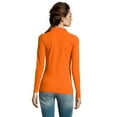 thumbnail image 3 of SOLS Womens Perfect Long Sleeve Pique Polo Shirt, 3 of 5