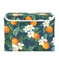 thumbnail image 7 of Yayeee Collapsible Storage Bin with Lid Fabric Closet Decorative Basket with Handles, Orange Fruit, 7 of 7
