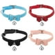 thumbnail image 1 of KAKOWELY 4 collares para mascotas con cascabel, ajustables, con lazo, para cachorros., 1 of 4