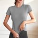 thumbnail image 4 of mfyjkho Tops Bohemios Para Mujer, Camiseta Informal Sin Mangas Con Cuello Redondo De Color Liso Para Mujer De Verano Tops Para Hacer Ejercicio Para Mujer Xxxl, 4 of 6