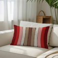 thumbnail image 3 of Red Pink King Size Pillow Cover, Pillowcase Protectors with Zipper, Breathable Decorative Throw Pillow Case Cover, Farmhouse Wood Grain Vintage Brown Striped Pillow Shams for Couch Sofa 20x36Inch, 3 of 8