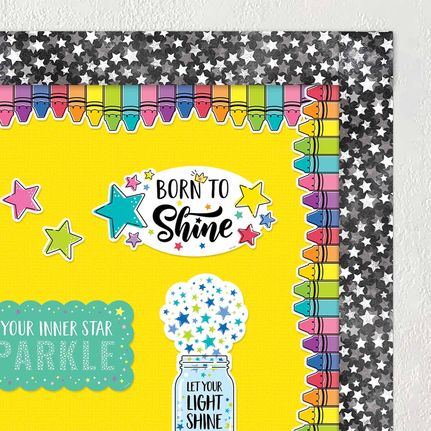 Creative Teaching Press Core Decor Doodle Crayons EZ Border, 48 Feet Per Pack, 3 Packs