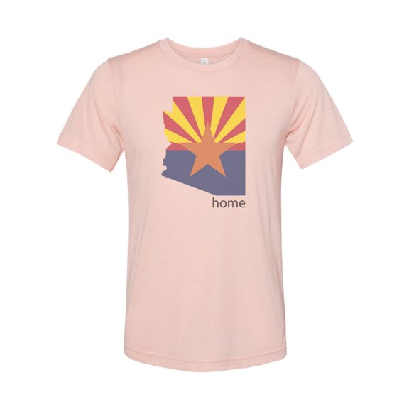 "Arizona Shirt, Arizona Is Home, AZ Tee, Soft Bella Canvas, Sublimation, Arizona Tee, I'm From Arizona, AZ Shirt, Arizona Native, Unisex T, Peach, LARGE"