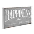 thumbnail image 3 of Stupell Industries Happiness is A Full Kitchen Phrase Distressed Paint Wall Plaque by Daphne Polselli, 3 of 5