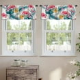 thumbnail image 2 of LALILO Kitchen Curtain Valance With Ink Water Color Explosion Rod Pocket Window Curtain 52"x 18" Set of 2, 2 of 7