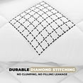 thumbnail image 5 of Lux Decor All-Season Comforter Sets Queen 3 PC, Reversible Bedding Set with Diamond Quilted Design Comforter and 2 Pillow Shams, Lightweight & Cozy Set de Cama White, 5 of 9