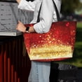 thumbnail image 7 of Balery Red Gold Glitter Beach Travel Bag - Water-Resistant, Large Capacity Lightweight Tote with 7 Pockets for Women and Men - Perfect for Beach, Pool, Gym, and Travel, 7 of 7