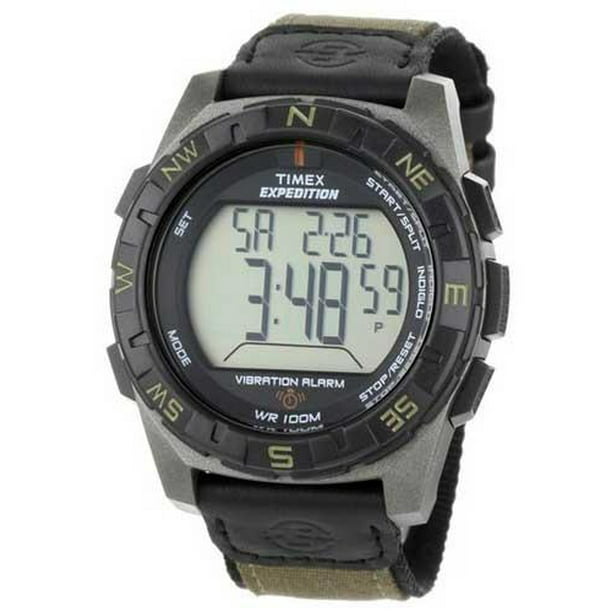 Timex - Timex T49854 Expedition Rugged Digital Vibration Alarm Brown ...