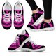 thumbnail image 1 of Zapatos de exterior ligeros con diseño de equipo de barbería de color rosa intenso, zapatos negros con cordones, zapatos de baloncesto, zapatos planos, 1 of 6