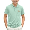 thumbnail image 7 of CYRBOKO School Uniform Polos for Boys, Back to School Collared Casual Short Sleeve Kids Polo Shirts Summer Tops Mint Green Size 10-12 T, 7 of 7