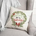 thumbnail image 3 of Creative Products Cardinal Wreath 16 x 16 Spun Poly Pillow, 3 of 3