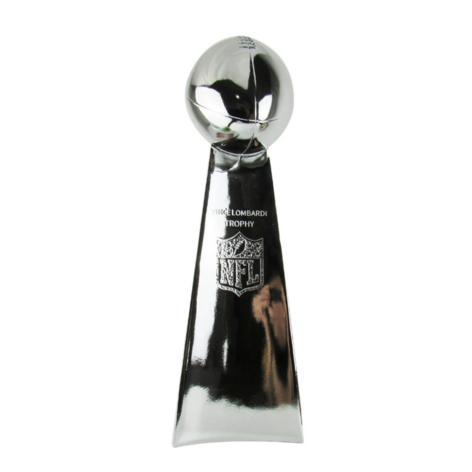 56cm Silver Football Chrome Resin Crafts Gifts for Sports Fan Trophy Shiny Sports Award Decoration for Champions,Silver,Super Football