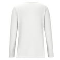 thumbnail image 4 of Oplxuo Dressy Casual Waffle Tops for Women Button Up V Neck Long Sleeve T-Shirts Loose Pullover Basic Solid Tuinc Blouse, 4 of 6