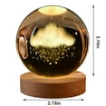 thumbnail image 3 of Luz LED de bola de cristal, luz nocturna para niños con bola de cristal 3D con base de luz LED cálida, diámetro de 3,14 pulgadas, luz de noche, lámpara de noche, regalo de decoración del hogar, 3 of 5