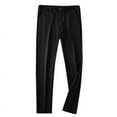 thumbnail image 3 of Middle-aged men's trousers, casual pants, high-waisted trousers, a pocket (thin section) Black 38, 3 of 7