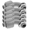 thumbnail image 2 of Miangastore Electrical Conduit Grey PVC 5Pcs 1/2 Inch, 2 of 8