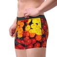 thumbnail image 2 of Yiaed Marigold Flowers In Different Colors Print Men's Soft Cotton Boxer Shorts Breathable Boxers Underwear Moisture-Wicking Underwear Stretch Boxer Briefs for Man-Medium, 2 of 5