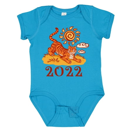 

Inktastic 2022 Chinese New Year Tiger Gift Baby Boy or Baby Girl Bodysuit
