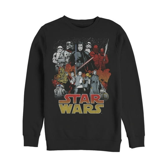 Men's Star Wars The Last Jedi Good and Evil Sweatshirt Black Medium