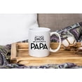 thumbnail image 4 of Funny Only The Best Dads Get Promoted To Papa Coffee Mug Tea Cups for Dad, Husband, Grandpa or in-Law, Brirthday Christmas Gift for Him Novelty Ceramic Mug 11 Oz. White, 4 of 6
