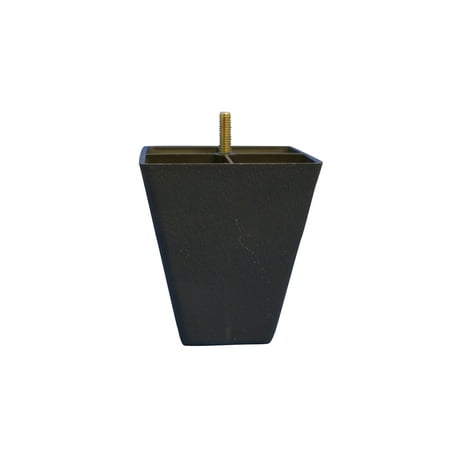 - Dark Brown Plastic Square 4.5 Inch Leg For Sofas and Recliners, Set of 4