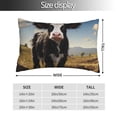 thumbnail image 2 of Salouo Cute Prairie Cow Pattern Pillow Cases,1PC Pillow Covers with Envelope Closure Decorative Pillow Case for Bed Couch,Pillows Not Included-20"x30", 2 of 6