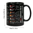 thumbnail image 5 of Rirozkan Racing Mug, 2026 Season Calendar Black Ceramic Coffee Cup, for Motorsport Fan Gift, Black, 5 of 6