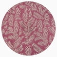 thumbnail image 2 of JONATHAN Y SANTA MONICA 5' Round Area Rug, Nevis Palm Frond - Fuchsia/Light Gray, SMB119F-5R, 2 of 7