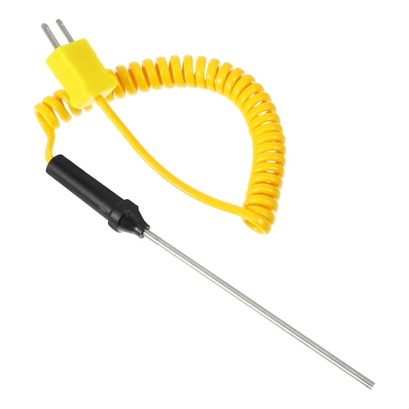 Raindrops KType Thermocouple Temperature Sensor Probe Stainless Steel for Measuring Yellow 3.5mm