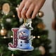 thumbnail image 2 of Adornos navideños con letras 2025, colgante de ciervo navideño, decoración de madera para mesa, adornos personalizados, 2 of 4