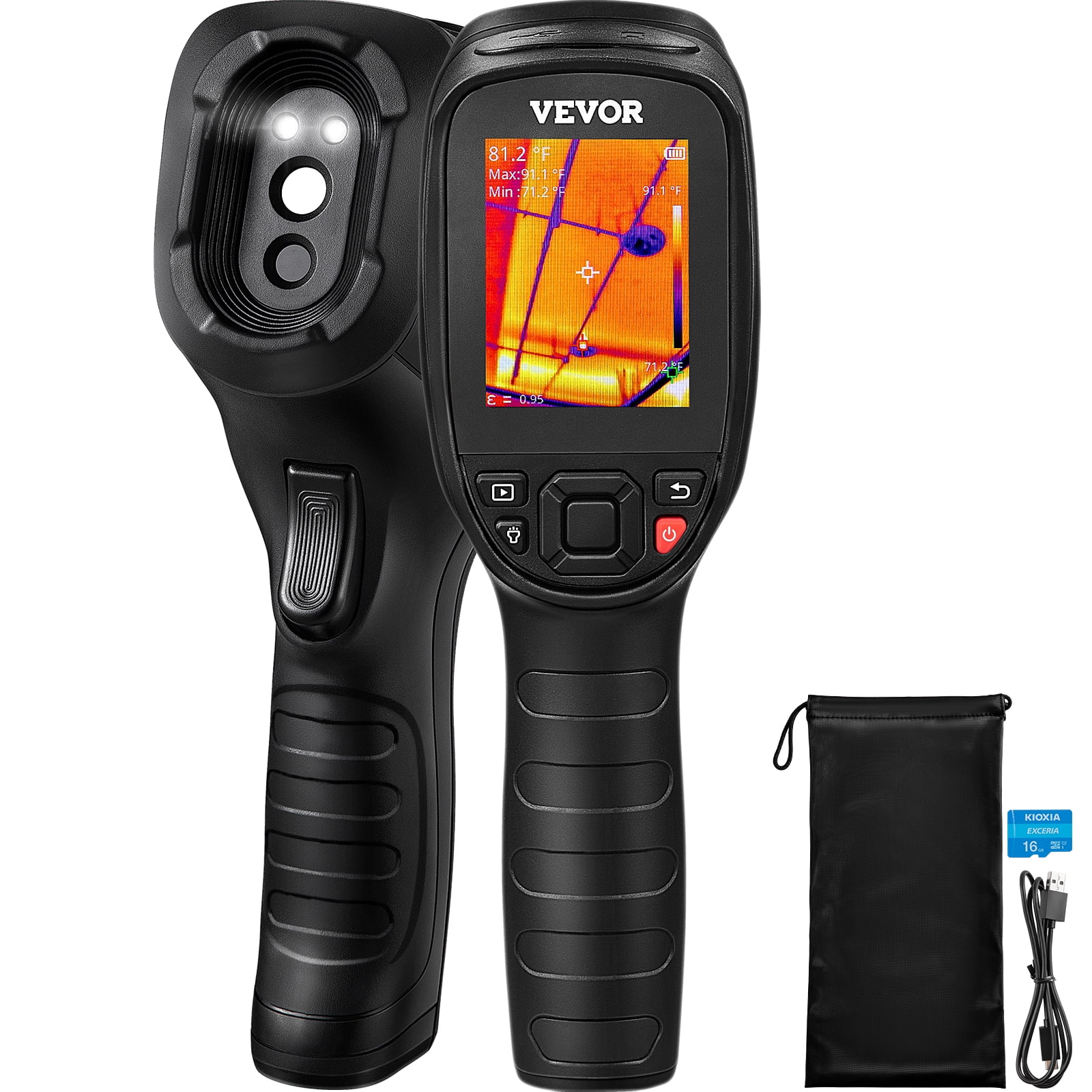 VEVOR Thermal Imaging Camera, 240x180 IR Resolution (43200 Pixels), 20Hz Refresh Rate Infrared