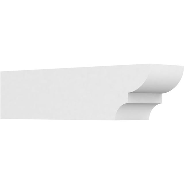 Ekena Millwork RFTP06X06X24RID 6 x 6 x 24 Po Queue de Chevron en PVC de Qualité Architecturale Standard