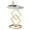 Gold A, variant on Side Table End Tables Living Room Rock Panel Side Cabinet Simple Modern Small Round Coffee Table Sofa Bedside Corner Table Night Stands for Balcony Patio Office